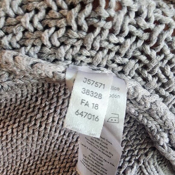 Venus Womens Cardigan Sweater Button Front Long Sleeve Cable Knit Gray Size S - Picture 6 of 9